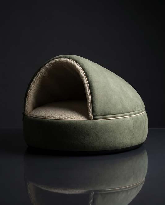 Igloo Cat Bed - Sage ombra