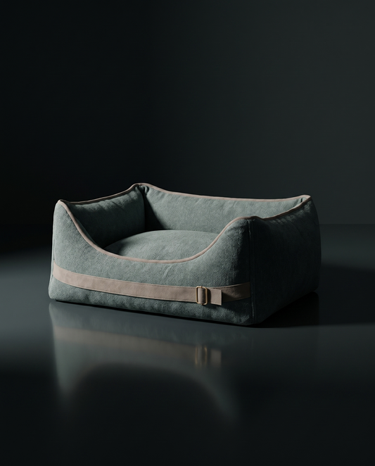 Godfather Raised Dog Bed - Sage ombra