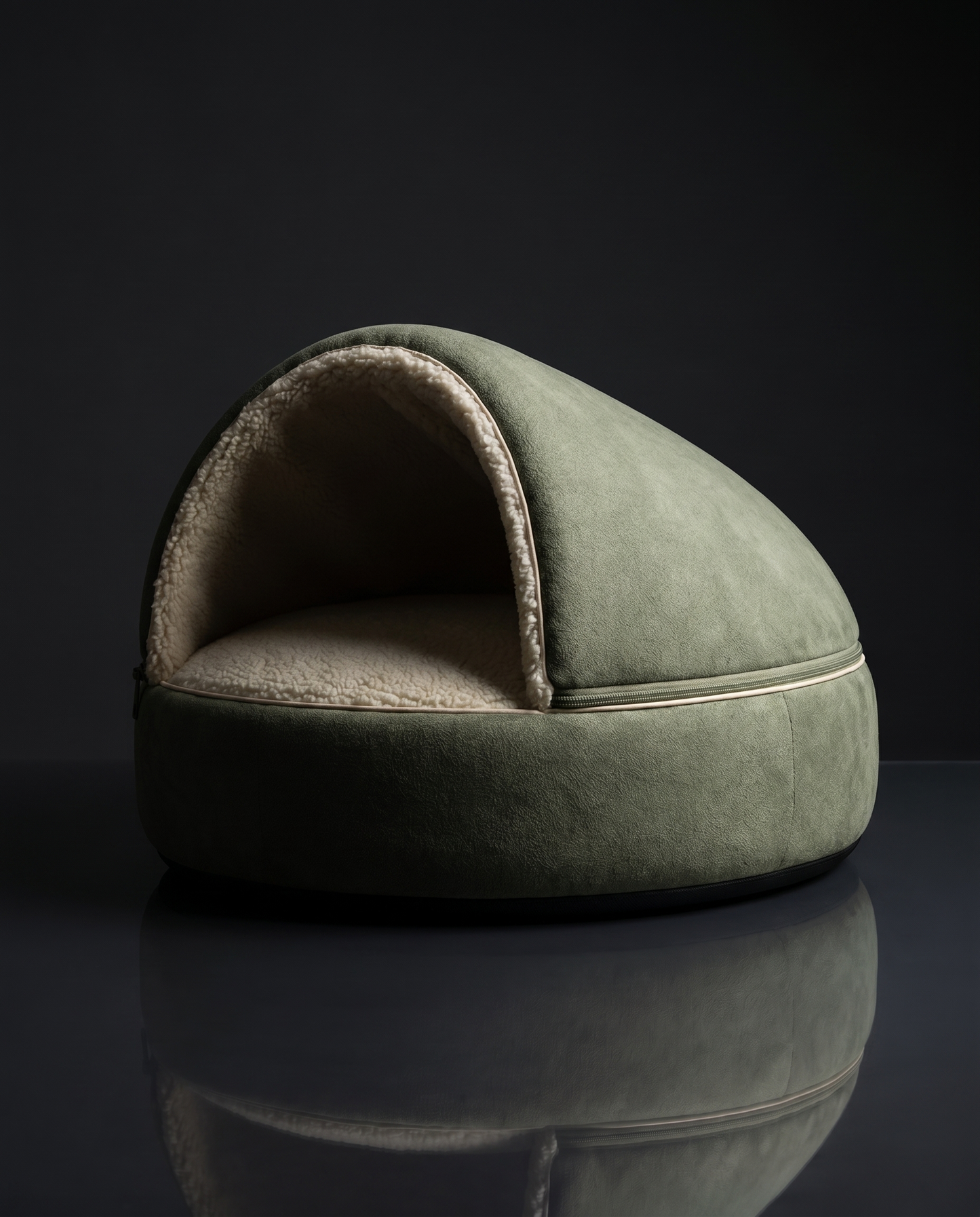 Igloo Cat Bed - Sage ombra
