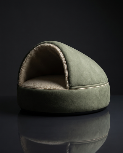 Igloo Cat Bed - Sage ombra